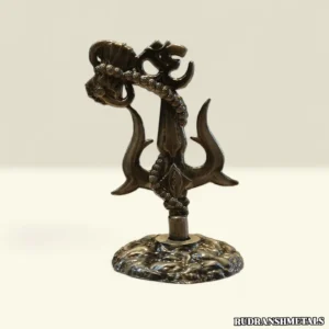 Antique Brass Trishul with Damru Manufacturer in Mathura