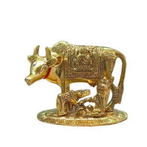 Antique Brass Kamdhenu Cow Idol Manufacturer in Mathura