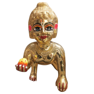 Brass Laddu Gopal Idol