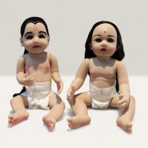 Premium Silicone Radha Krishna Idol Set