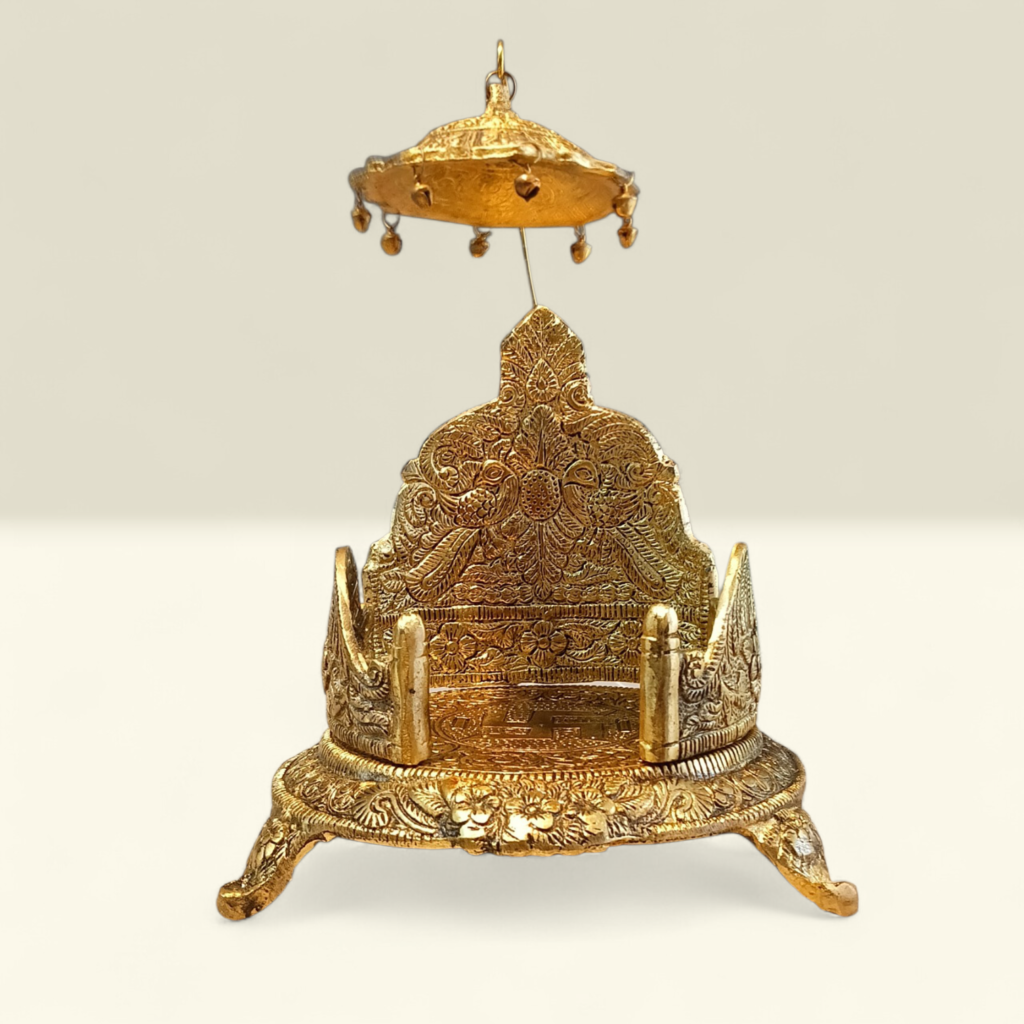 Best Brass Laddu Gopal Jhula Manufacturer in Mathura | Handmade Bal Gopal Swing Wholesale Supplier