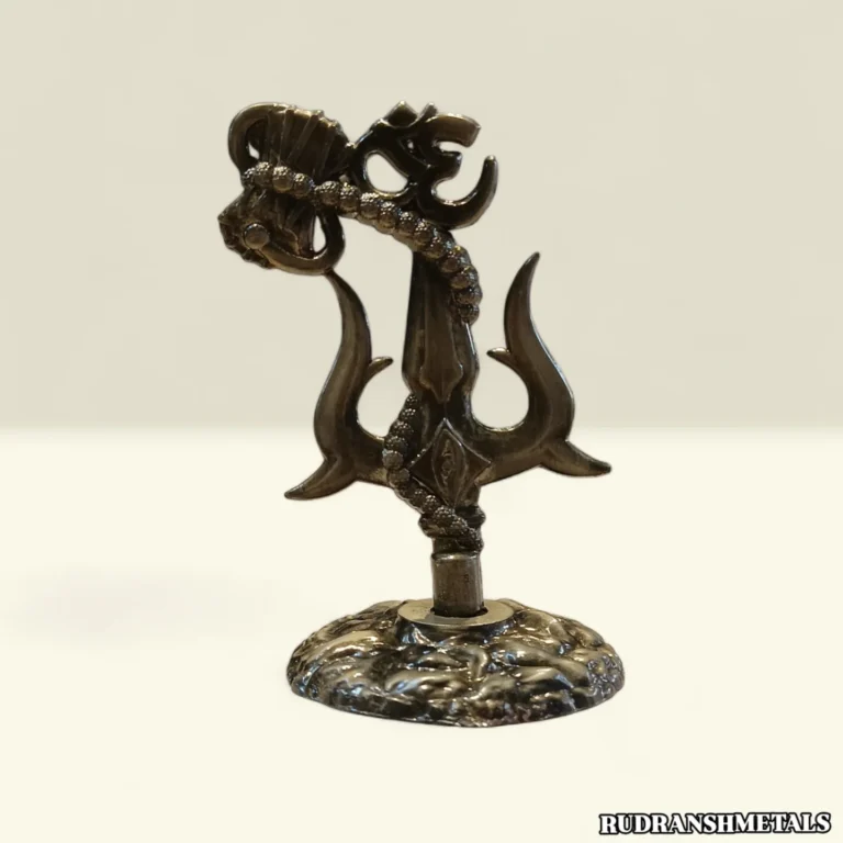 Antique Brass Trishul with Damru Manufacturer in Mathura | Handmade Mahadev Trishul Wholesale Supplier