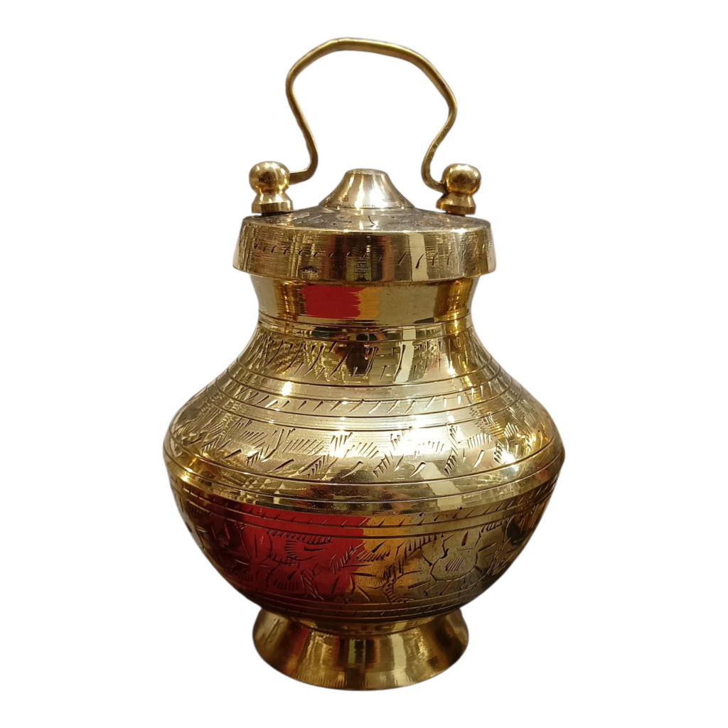 Best Brass Gangajali Lota Wholesaler in Mathura | Handcrafted Brass Puja Kalash