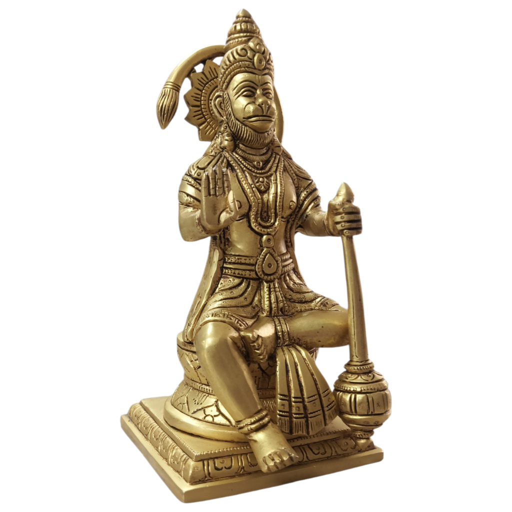 Premium Brass Hanuman Idol Manufacturer in Mathura | Handcrafted Bajrang Bali Murti