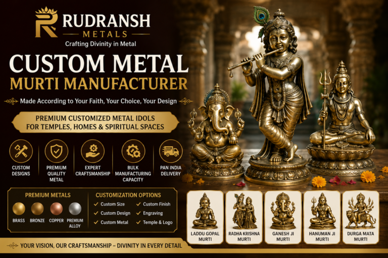 Custom Metal Murti Manufacturer – Premium Customized Metal Idols by Rudransh Metals