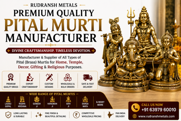 Pital Murti Manufacturer – Premium Brass & Pital Idols by Rudransh Metals