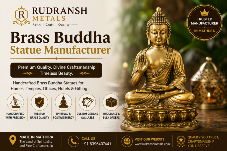Brass Buddha Statue Manufacturer – Premium Handcrafted Brass Buddha Statues by Rudransh Metals