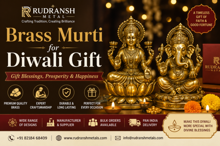 Brass Murti for Diwali Gift – A Timeless Symbol of Prosperity from Rudransh Metal