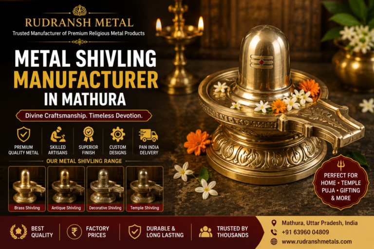 Metal Shivling Manufacturer in Mathura – Premium Shivlings by Rudransh Metal