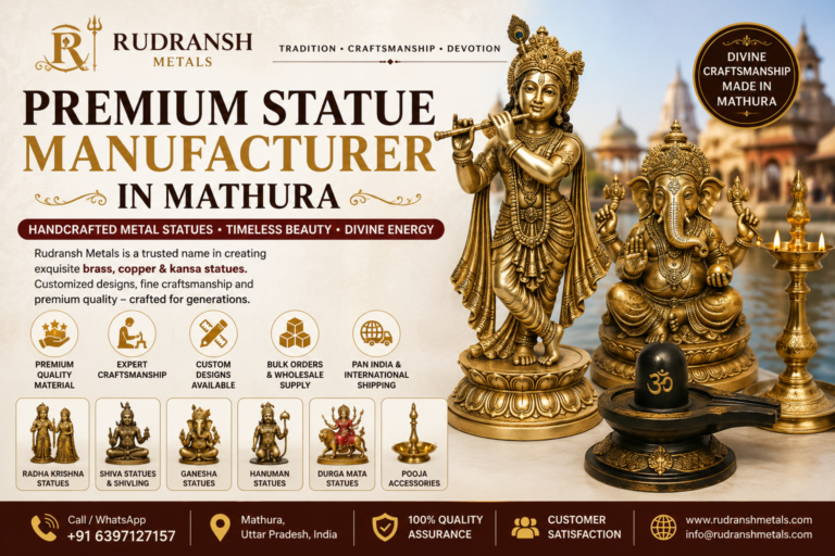 Premium Statue Manufacturer in Mathura – Quality Handcrafted Metal Statues by Rudransh Metals